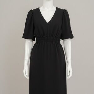 Elegant Black Midi Dress